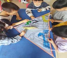 新寧縣清江橋鄉(xiāng)中間幼兒園開展風(fēng)箏舞春意——巧手繪風(fēng)箏教育運動