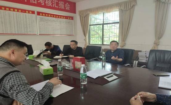 邵陽縣教育局向?qū)У浇鸱Q市鎮(zhèn)中學開展調(diào)研