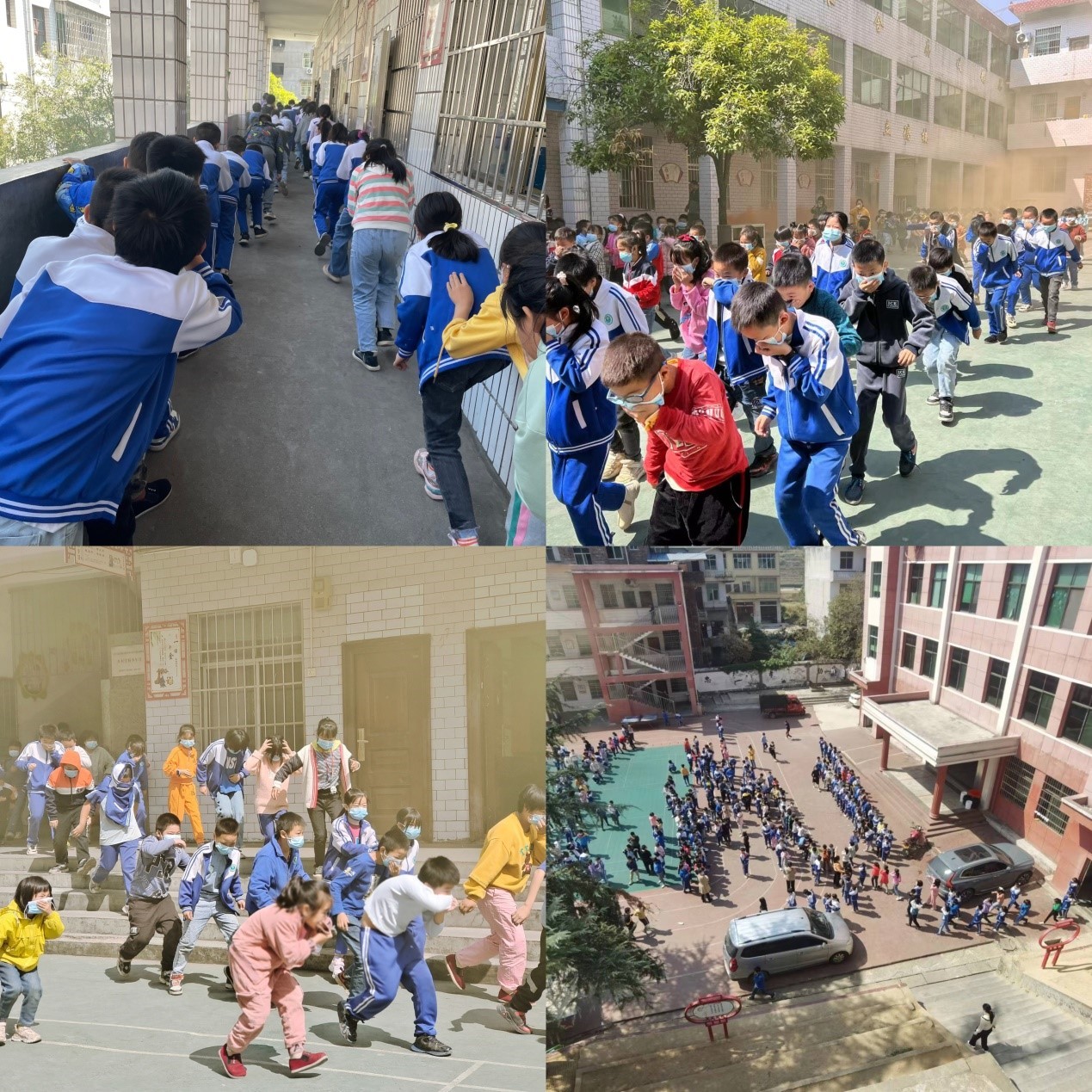 邵陽縣塘田市鎮(zhèn)中心完全小學(xué) 開展消防安全疏散演練活動(dòng)
