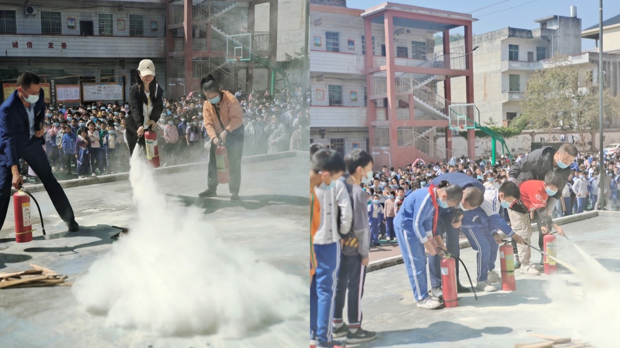 邵陽縣塘田市鎮(zhèn)中心完全小學(xué) 開展消防安全疏散演練活動(dòng)