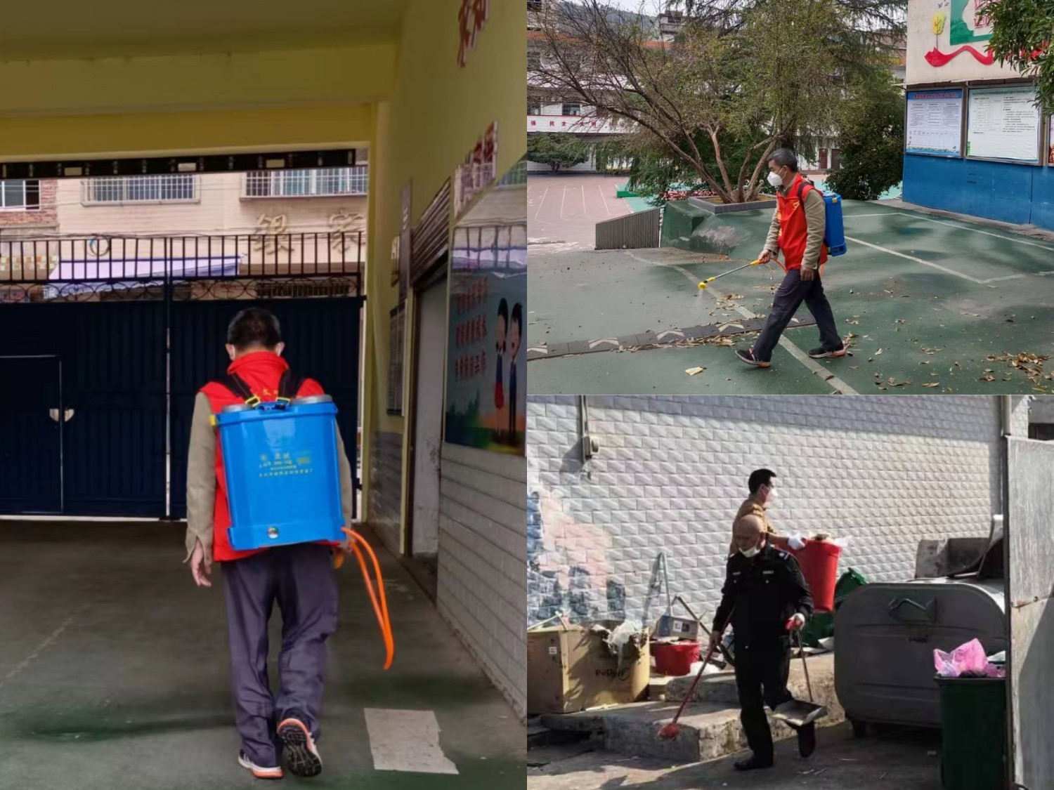 全體教師齊上陣，掃消排患迎返校