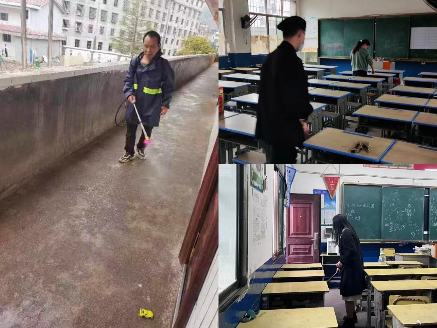 全體教師齊上陣，掃消排患迎返校