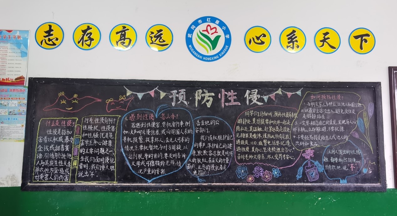 武岡市紅星小學開展下半期黑板報評比活動