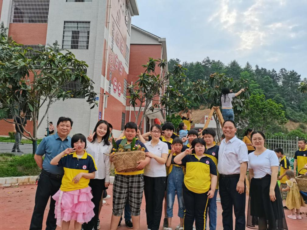 五月枇杷綴滿枝，農耕歡情溢校園