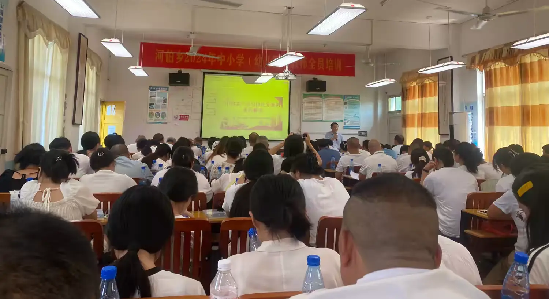 暑期河伯鄉(xiāng)楊田小學全體教師集中培訓